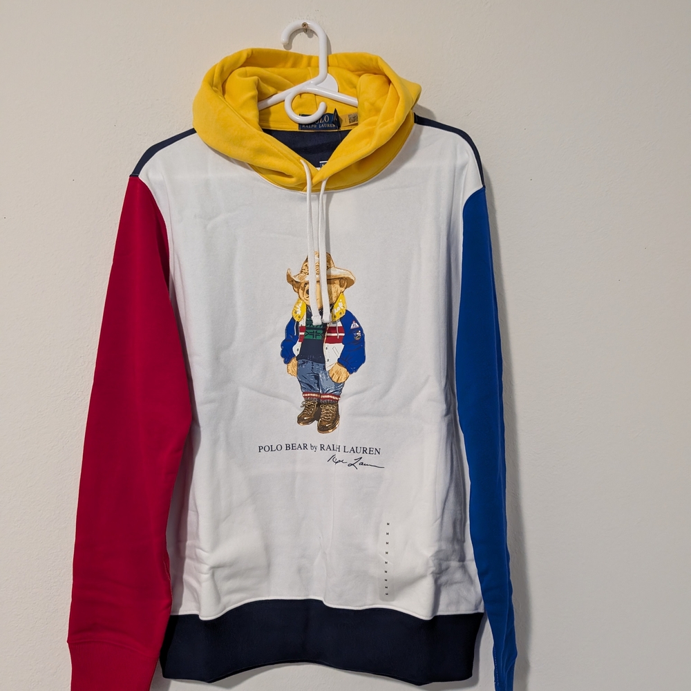 Polo by Ralph Lauren Men's Colorblock Bear Hoodie - Picture 2 of 13